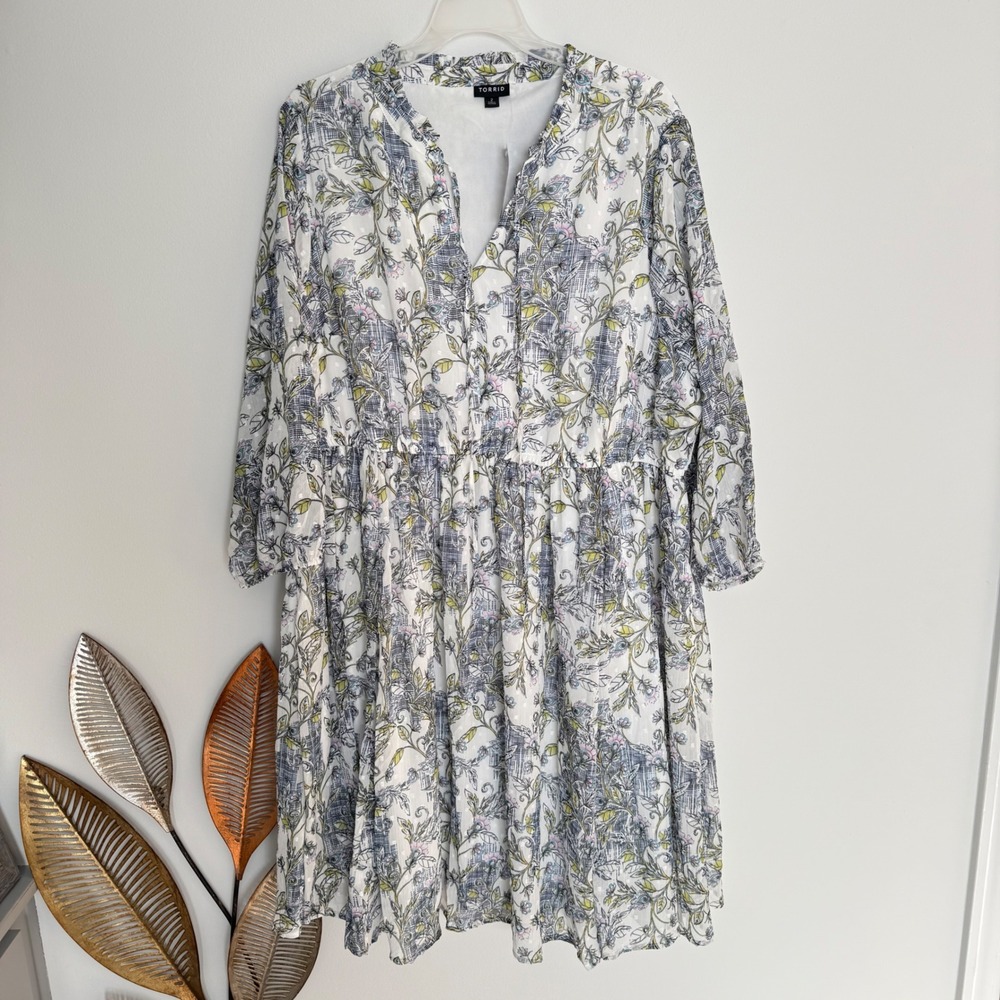 M7 NWT Torrid Plus Size Mini Clip Dot Front‎ Keyhole 2X
Dress - Picture 5 of 9